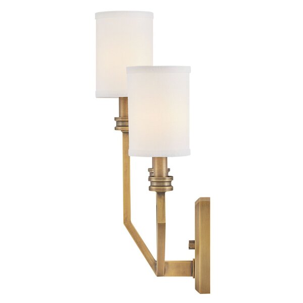 Applique murale métal tissu 48,3 cm de haut E14 3 flammes