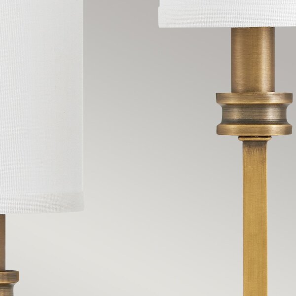Applique murale métal tissu 48,3 cm de haut E14 3 flammes