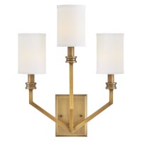 Applique murale métal tissu 48,3 cm de haut E14 3...