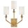 Applique murale métal tissu 48,3 cm de haut E14 3 flammes