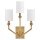 Applique murale métal tissu 48,3 cm de haut E14 3 flammes