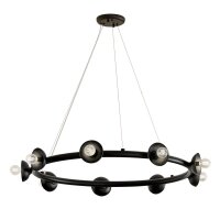 Lampe &agrave; suspendre m&eacute;tal ronde D : 87,6 cm H...