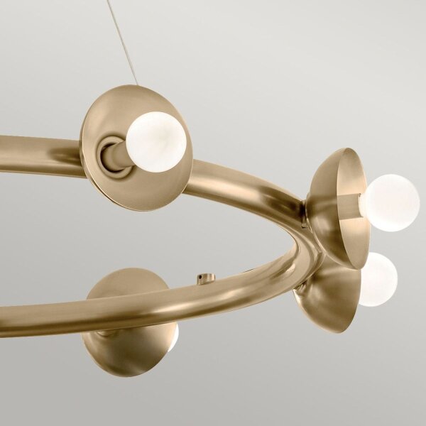 Lampe à suspendre métal ronde D : 87,6 cm H : max. 185,5 cm E14