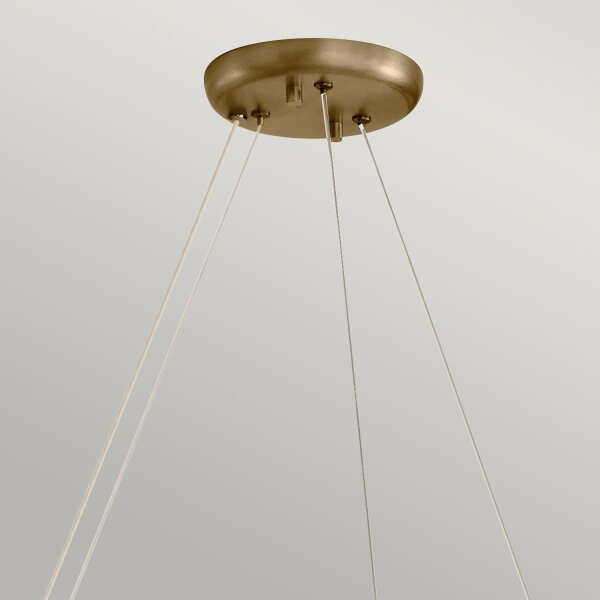 Lampe à suspendre métal ronde D : 87,6 cm H : max. 185,5 cm E14