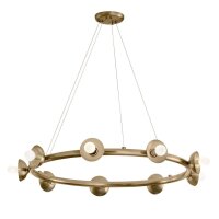 Lampe à suspendre métal ronde D : 87,6 cm H...
