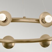 Lampe à suspendre métal ronde D : 87,6 cm H...