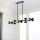 Suspension Noir Métal 121,9 cm de long H : max. 120 cm E14