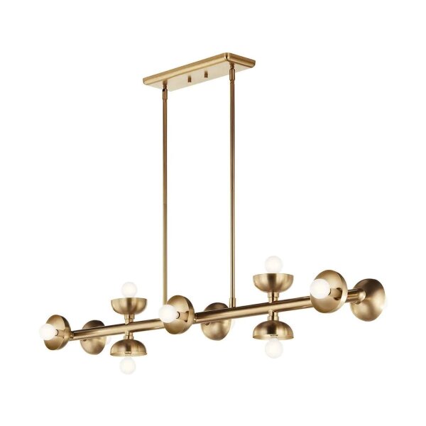 Suspension Métal en bronze 121,9 cm de long H : max. 120 cm