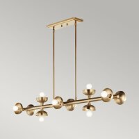 Suspension Métal en bronze 121,9 cm de long H :...