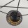 Suspension métal rotin verre 101,4 cm de large 3x E14