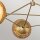 Lampe à suspendre 3 flammes métal rotin verre E14 L:101,4 cm