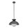 Suspension rotin verre métal D : 37,5 cm H : max. 147,9 cm