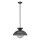 Suspension rotin verre métal D : 37,5 cm H : max. 147,9 cm