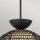 Suspension rotin verre métal D : 37,5 cm H : max. 147,9 cm
