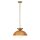 Suspension rotin verre métal Ø 37,5 cm H : max. 147,9 cm E27