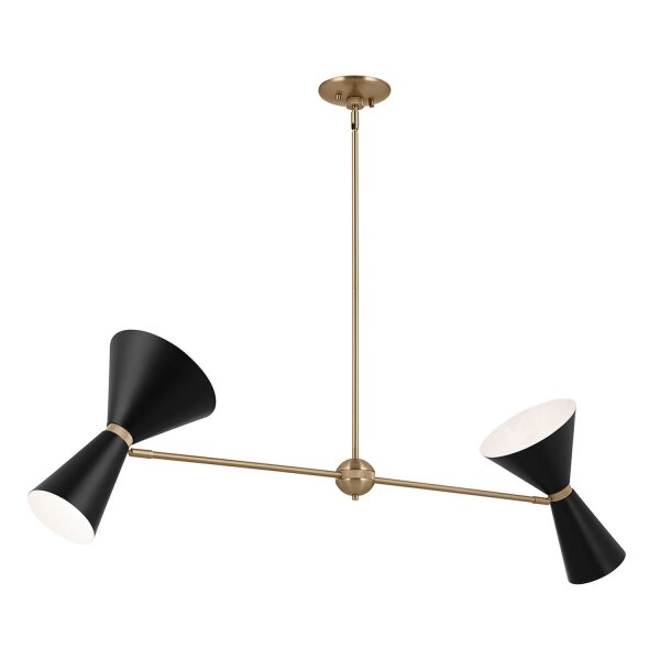 Suspension métal ajustable 4x E27 Up Down L : 130,3 cm