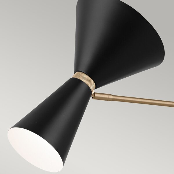 Suspension métal ajustable 4x E27 Up Down L : 130,3 cm