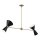 Suspension métal ajustable 4x E27 Up Down L : 130,3 cm