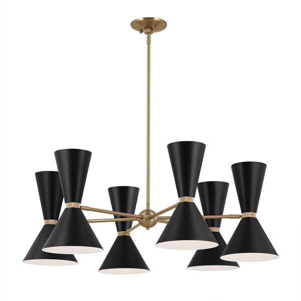 Lustre réglable L : 98,4 cm 12x métal E27 Moderne