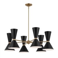 Lustre r&eacute;glable L : 98,4 cm 12x m&eacute;tal E27...