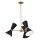 Lustre métal ajustable L : 78 cm 6x E27 Moderne