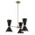 Lustre métal ajustable L : 78 cm 6x E27 Moderne