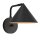 Applique murale métal E27 H : 21,3 cm avec interrupteur variateur noir