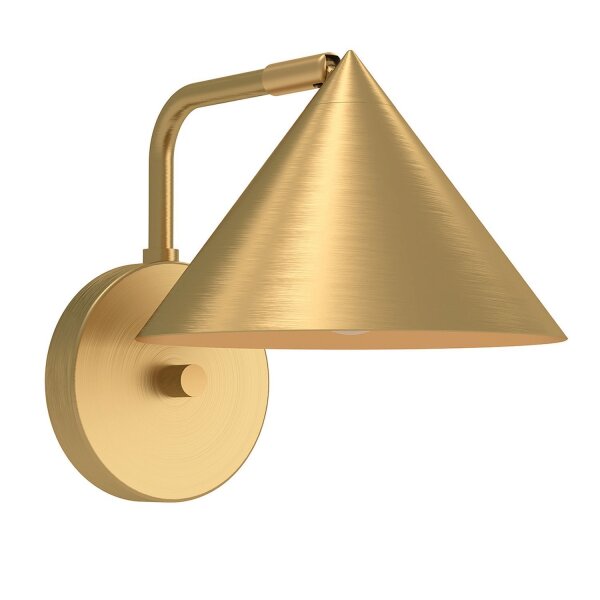 Applique avec interrupteur variateur 21,3 cm de haut E27 en or