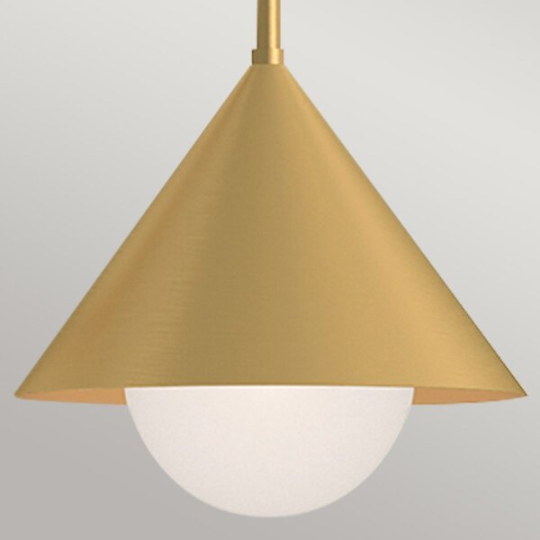 Lampe à suspendre en or L : 96,5 cm H : max. 168 cm 3x E27