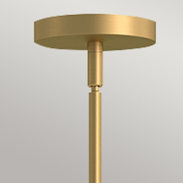Lampe à suspendre en or L : 96,5 cm H : max. 168 cm 3x E27