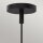 Suspension métal verre L : 34,3 cm H : max. 221,9 cm E27
