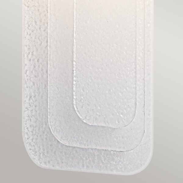 Applique LED métal verre H : 43,2 cm en laiton blanc