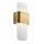 Applique LED métal verre H : 43,2 cm en laiton blanc