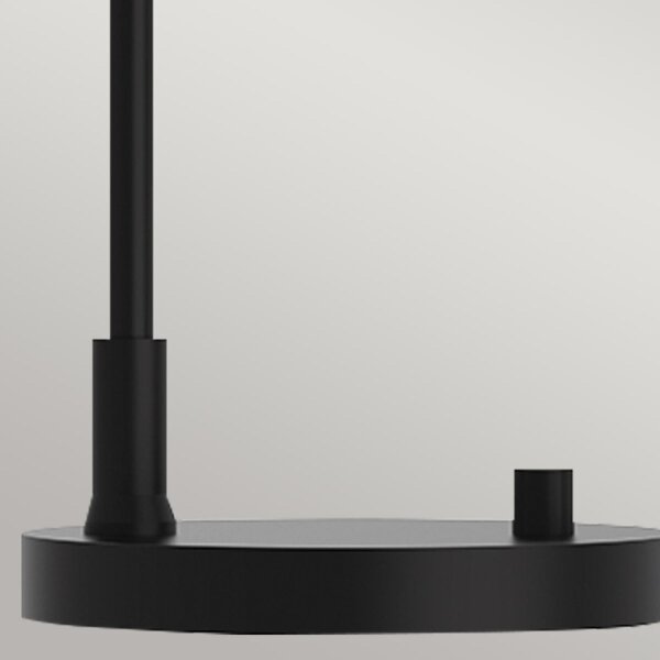Lampe de bureau métal hauteur 51 cm noir réglable