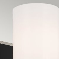 Lampe de salle de bain LED G9 IP44 verre métal H :...