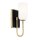Lampe de salle de bain murale métal verre hauteur 33,8 cm IP44 G9 LED 3000 K