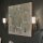 Lampe de salle de bain murale métal verre hauteur 33,8 cm IP44 G9 LED 3000 K
