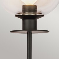 Applique Métal Verre 29,2 cm de haut Noir E14 Moderne