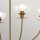 Lustre avec abat-jour L : 67,3 cm 4-flamme E14 métal verre