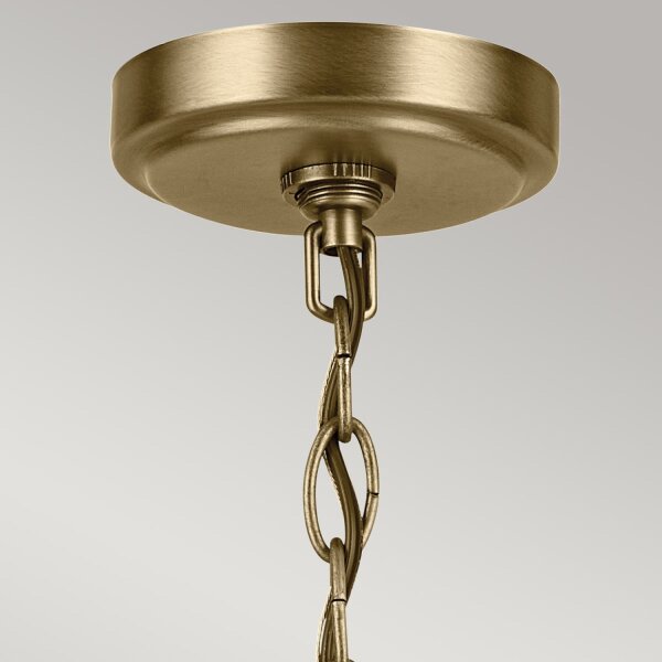 Lustre métal verre 50,2 cm de large H : max. 144,4 cm