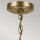 Lustre métal verre 50,2 cm de large H : max. 144,4 cm