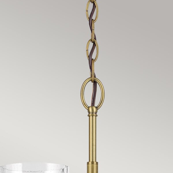 Lustre métal verre L : 66 cm H : max. 145,2 cm 6x E27