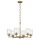 Lustre métal verre L : 66 cm H : max. 145,2 cm 6x E27