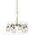Lustre métal verre L : 66 cm H : max. 145,2 cm 6x E27