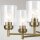 Lustre métal verre L : 66 cm H : max. 145,2 cm 6x E27