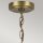 Lustre métal verre L : 66 cm H : max. 145,2 cm 6x E27