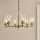 Lustre métal verre L : 66 cm H : max. 145,2 cm 6x E27