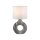 Lampe de table décorative en céramique tissu 30 cm E27 anti-éblouissement