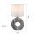 Lampe de table décorative en céramique tissu 30 cm E27 anti-éblouissement