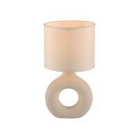 Lampe de table céramique tissu...